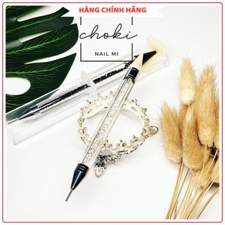 Bút sáp chấm đá gắn móng 2 đầu CHOKI NAIL MI chuyên dụng làm nail sơn gel - BCD2D