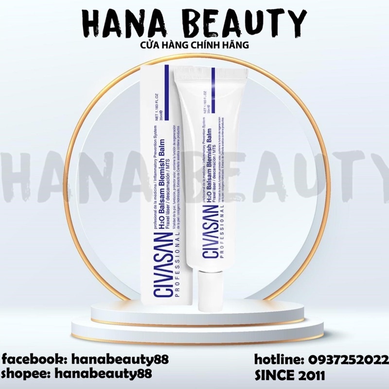 Kem H20 blemist balm Civasan - kem dưỡng trắng da toneup ngày