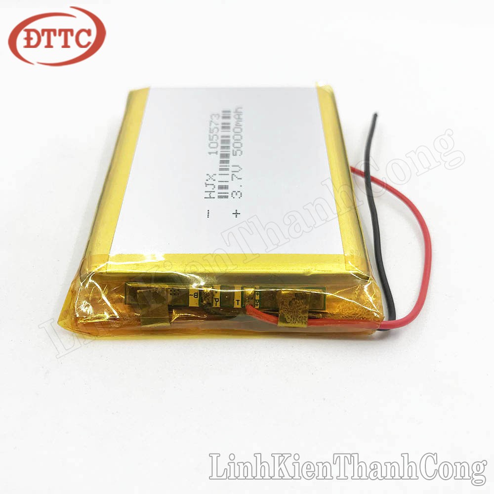 Pin Lipo Polymer 3.7V 5000mAh 9.5x55x65mm