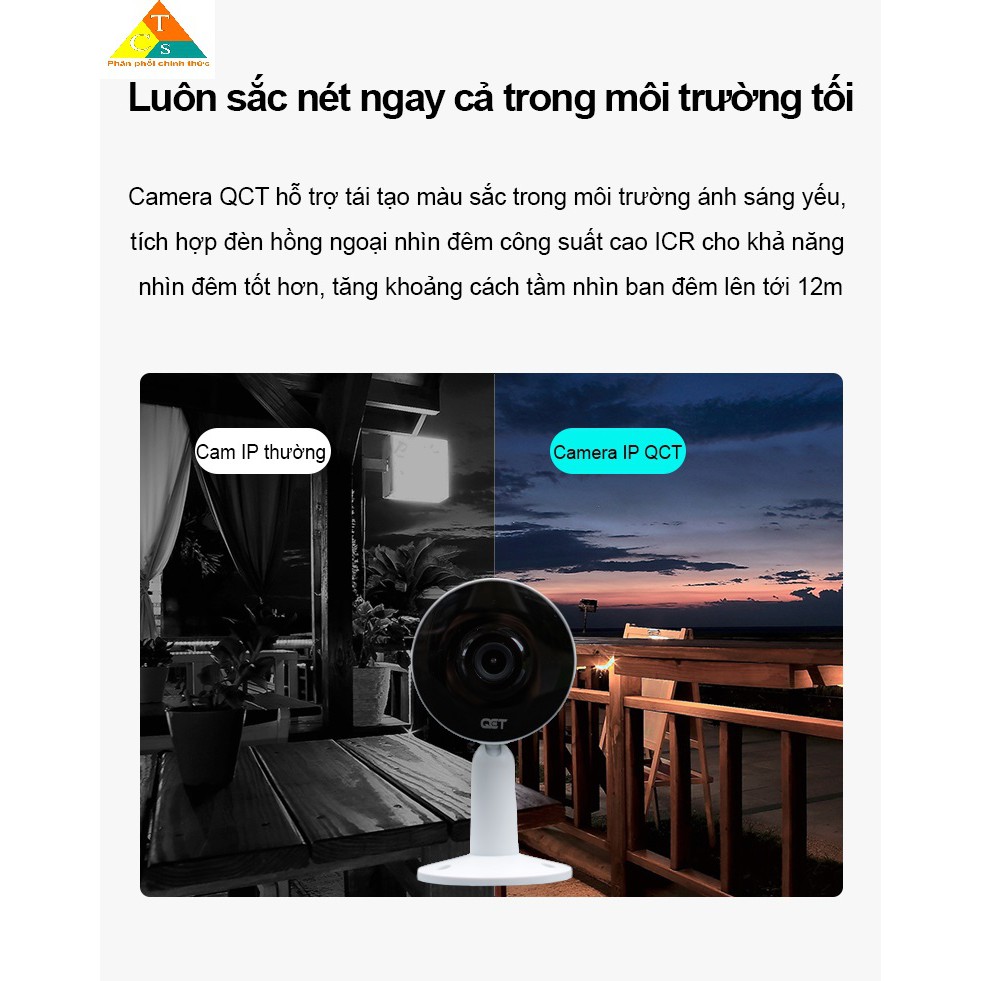 Camera giám sát mini QCT gen2 1080p Quốc Tế