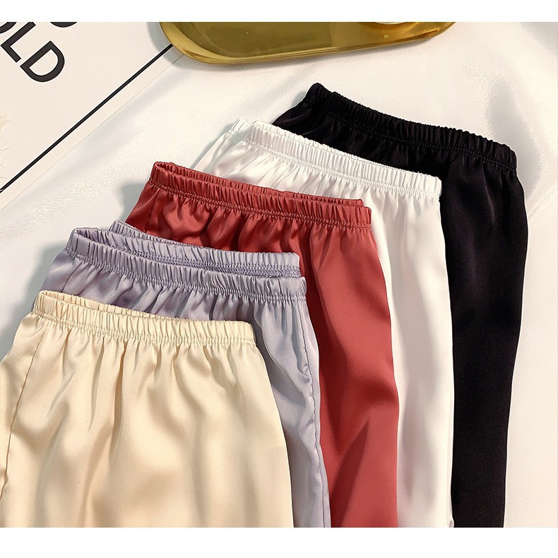 [Sẵn Hàng] Quần ngủ lụa cho nữ, quần mặc trong váy