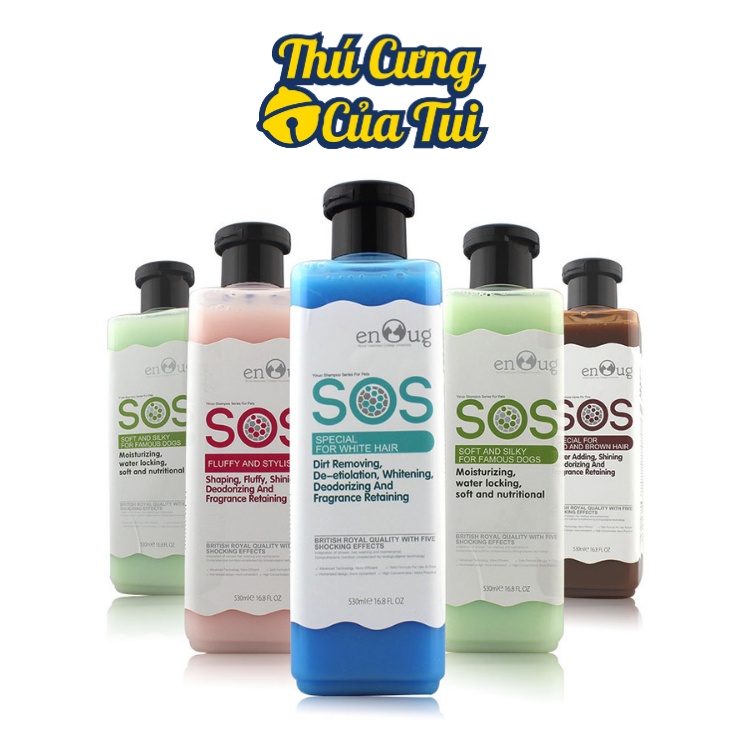 Sữa Tắm SOS Dưỡng Da Lông Cho Thú Cưng Chó Mèo - Thú Cưng Của Tui