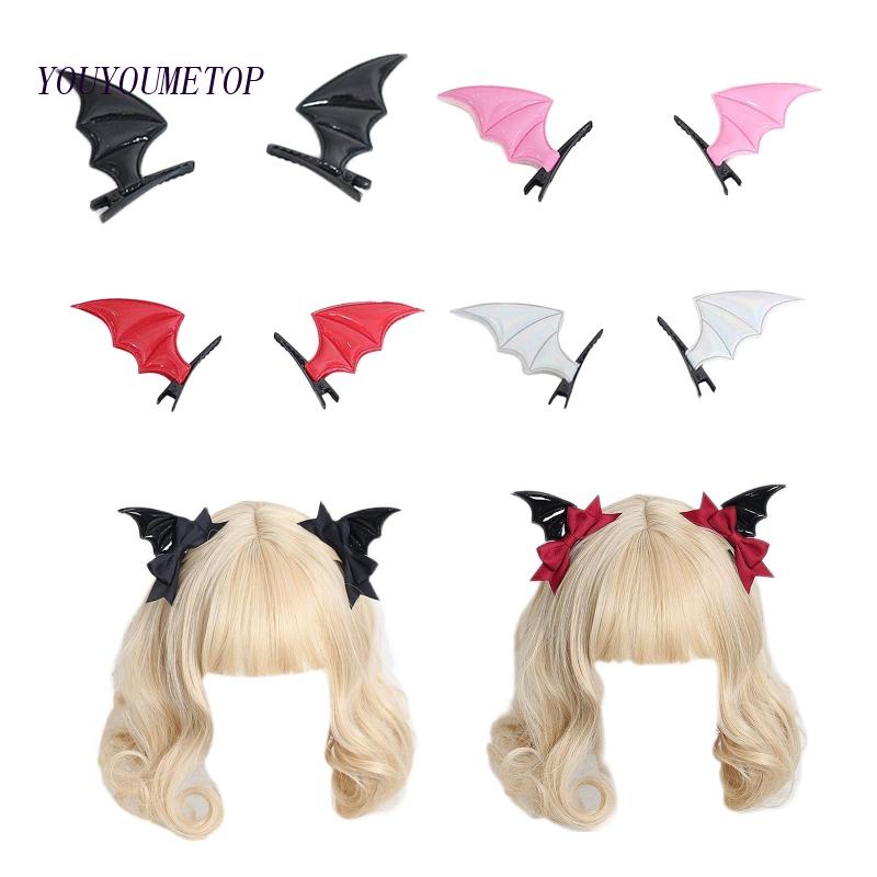 Kẹp Tóc Chống Trượt Hình Đôi Cánh Phong Cách Lolita Cho Bé Gái