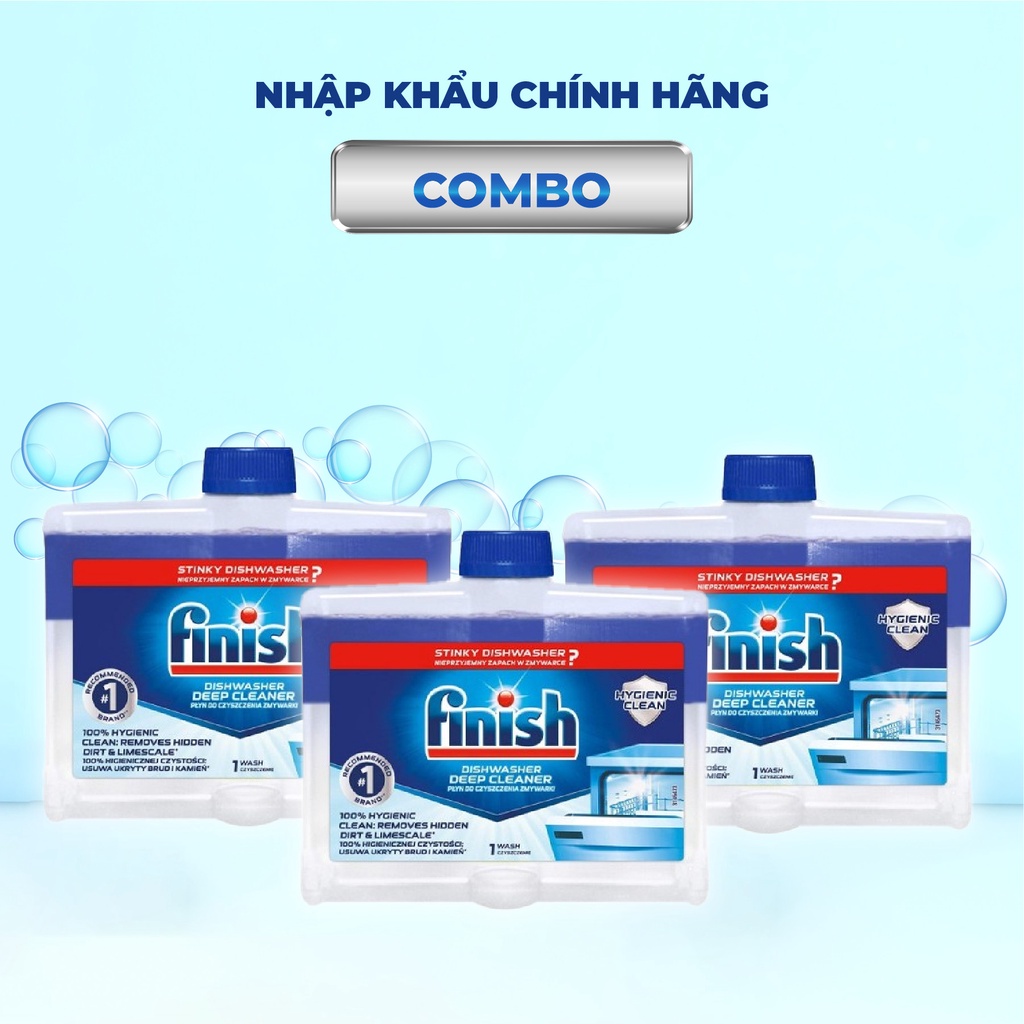 Combo dung dịch vệ sinh Finish: Combo 3 chai dung dịch vệ sinh