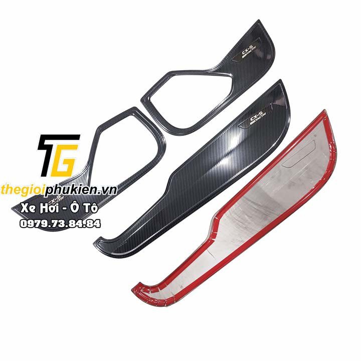 Ốp vân Carbon Tapli, Táp li cửa dành cho xe Mazda CX5, CX-5 2018-2020