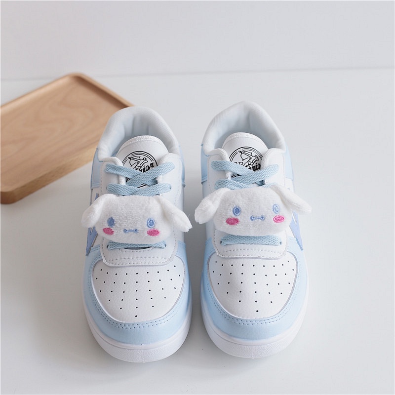 Giày thể thao nữ 8058 trắng phối hồng xanh da cao cấp đế cao 3 cm phong cách sneaker ulzzang hàn quốc hot 2021