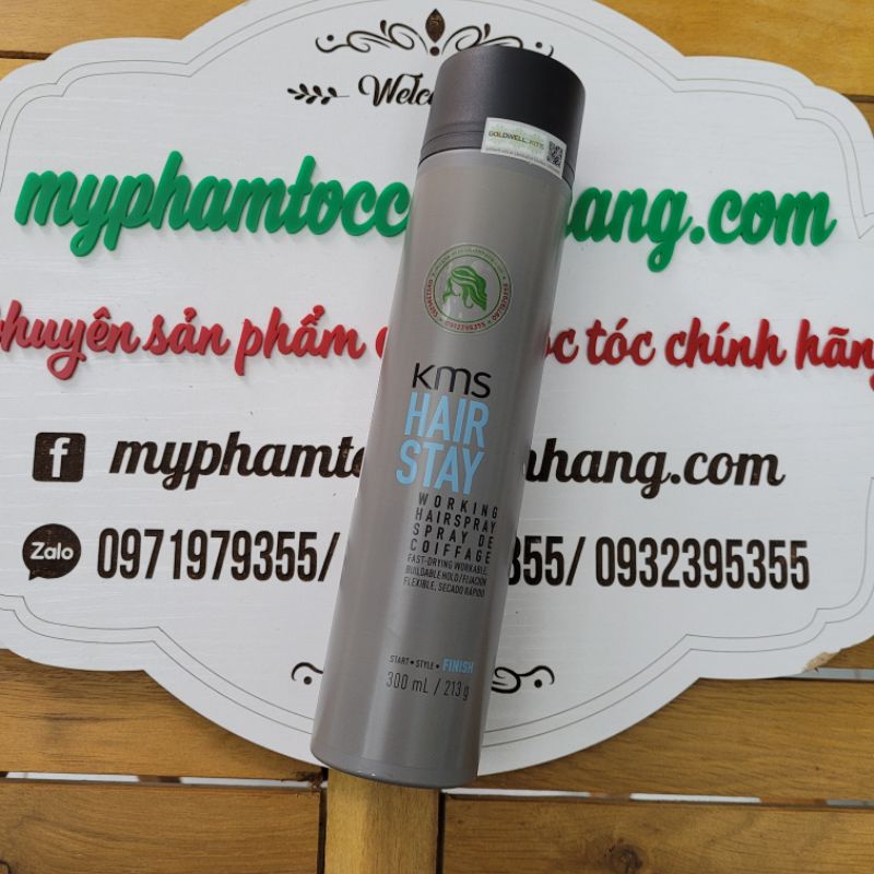 GÔM DẺO KMS HAIRSTAY WORKING HAIRSPRAY 250G