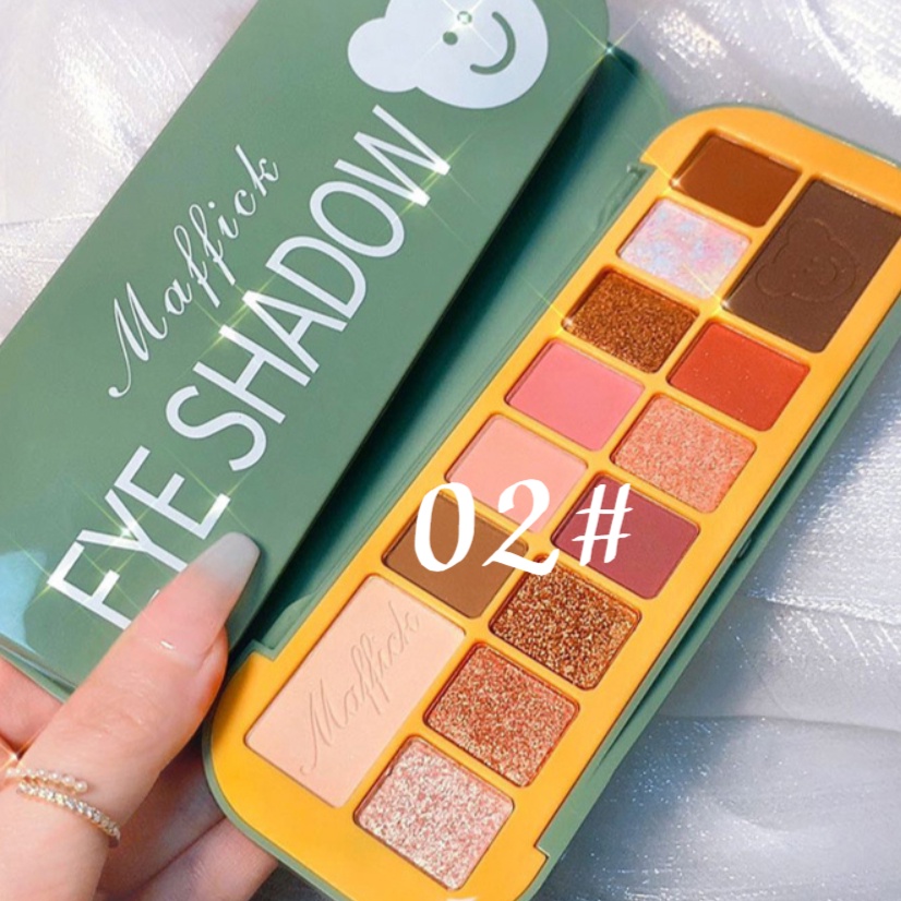 (Hàng Mới Về) Bảng Phấn Mắt Maffick 14 Màu Lì Và Ánh Nhũ Kết Hợp Trang Điểm Kháng Nước | BigBuy360 - bigbuy360.vn