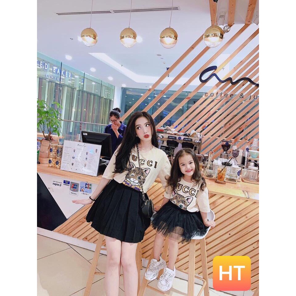 SIÊU PHẨM Áo đôi Guxxi dành cho hai mẹ con HT4333