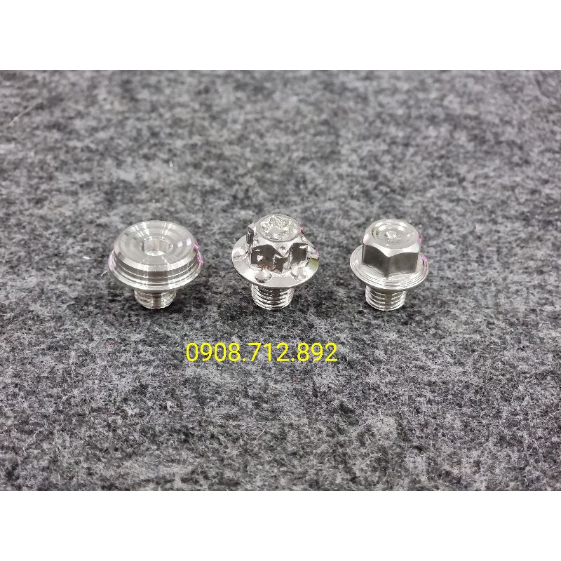 ốc chân kiếng salaya , v2 inox 304 , ốc chân gương cho honda yamaha suzuki
