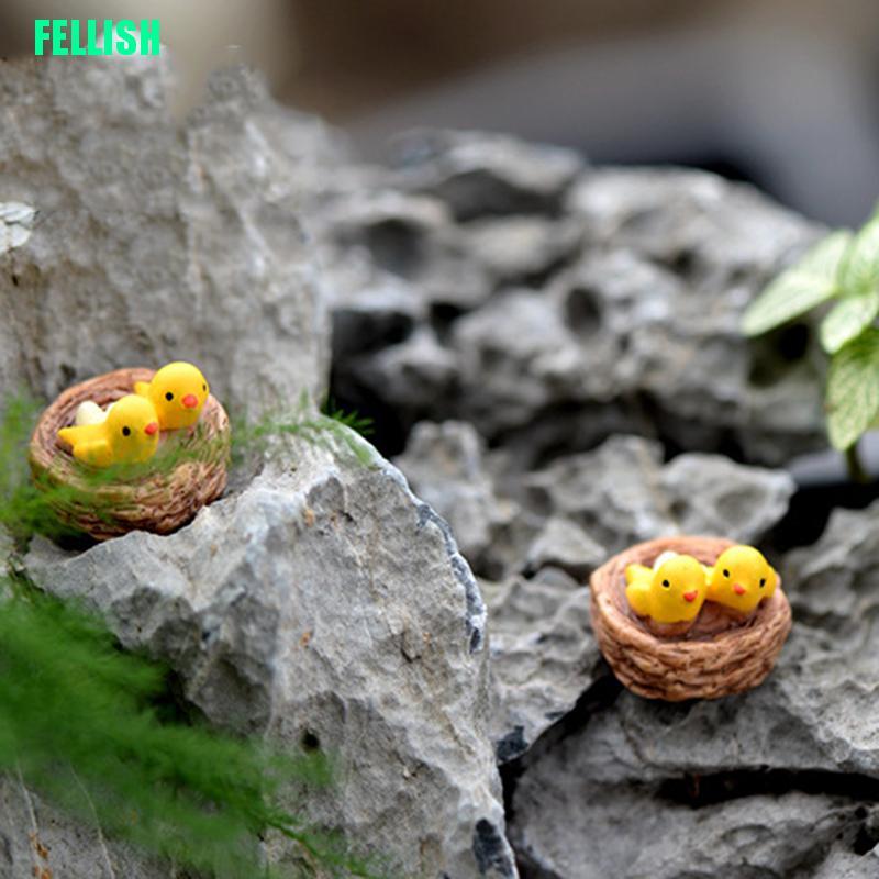 Mô Hình Tổ Chim Mini Xinh Xắn Dùng Để Trang Trí