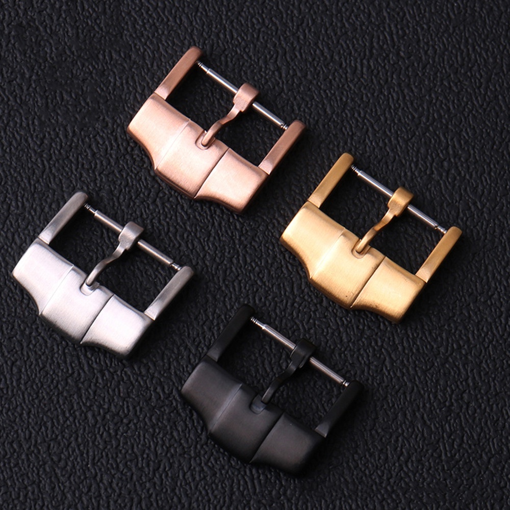 Móc Khóa Dây Đồng Hồ Bằng Thép Không Gỉ 18mm Màu Vàng / Bạc / Vàng Hồng / Đen