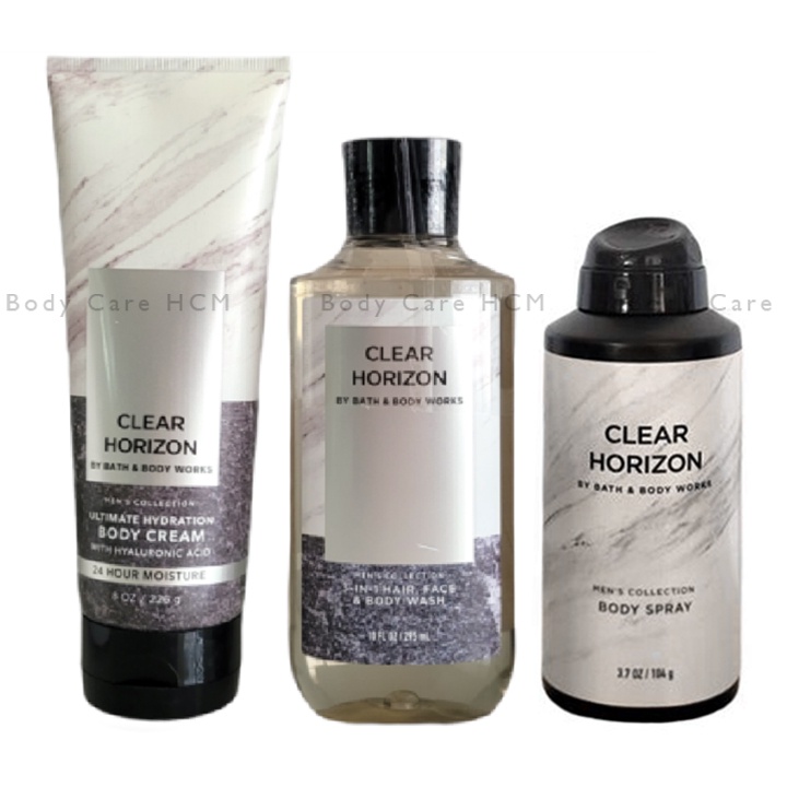 Xịt khử mùi | Sữa tắm | Dưỡng thể cho nam CLEAR HORIZZON - Bath and Body Works - chính hãng Mỹ