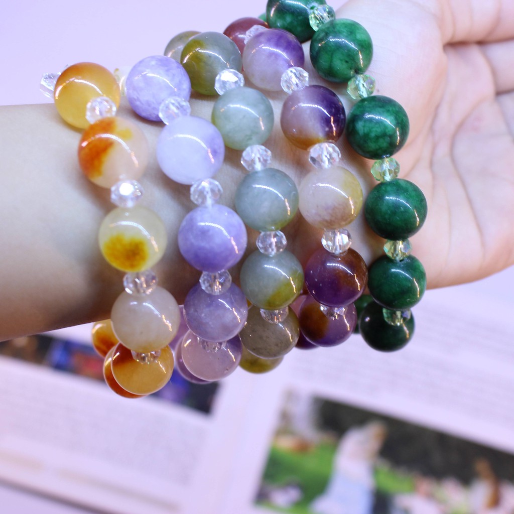 Vòng Tay Chuỗi Lòng Thương Xót Đá 12Ly