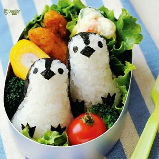 [BENTO] Khuôn cơm tạo hình chim cánh cụt