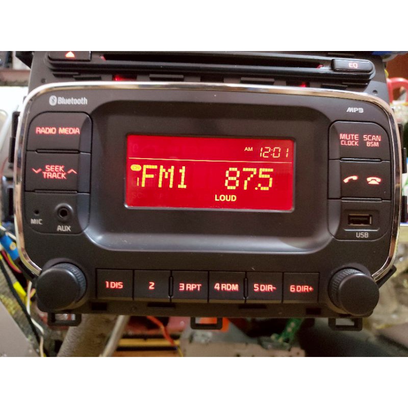 Đầu cd bluetooth aux usb mp3 tháo xe KIA.