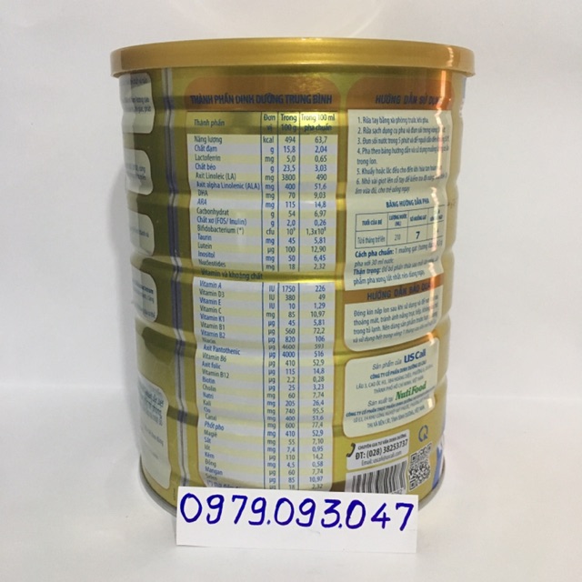 Sữa bột Dr. Luxia 2 lon 900g ( date: 10/2022)