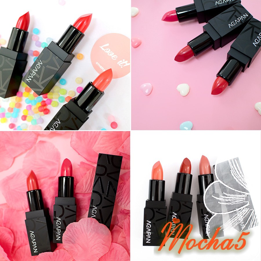 Son thỏi lì AGAPAN PIT A PAT Matte Lipstick mịn môi, mùi thơm đủ màu 01-13 [có bill]