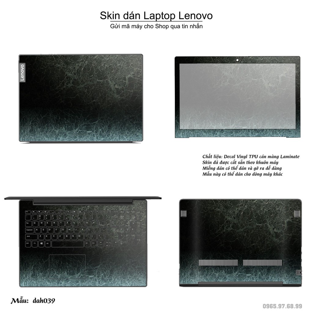 Skin dán Laptop Lenovo in hình vân đá _nhiều mẫu 3 (inbox mã máy cho Shop)