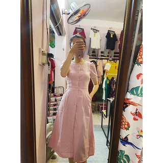 Đầm kẻ vintage HM