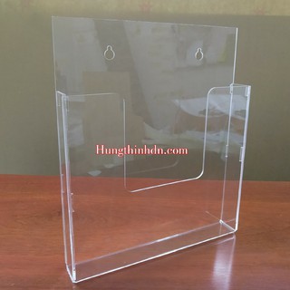 Kệ mica treo tường đựng giấy tờ rơi, brochure, leaflet A4, A5 - Loại tốt
