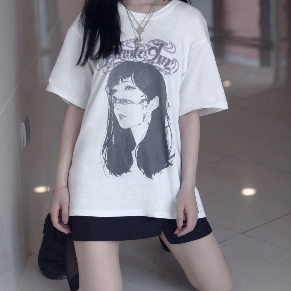 Áo thun tay lỡ Unisex Awesometee, áo phông form rộng ATL M407-75