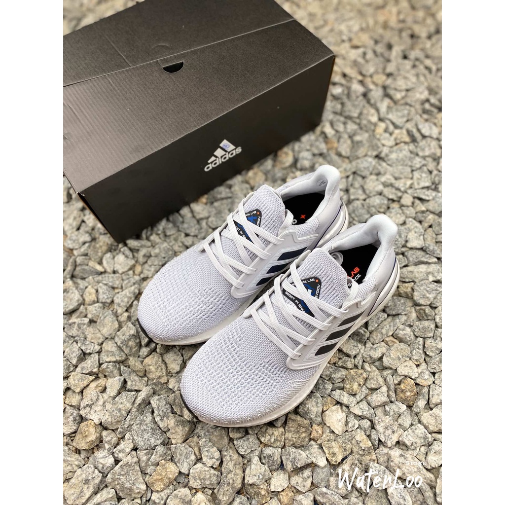 [FREESHIP+HỘP+QUÀ] Giày Thể Thao Sneakers ULTRA BOOST 2020 White Trắng Sọc Xanh Dương Ultra Boost 6.0