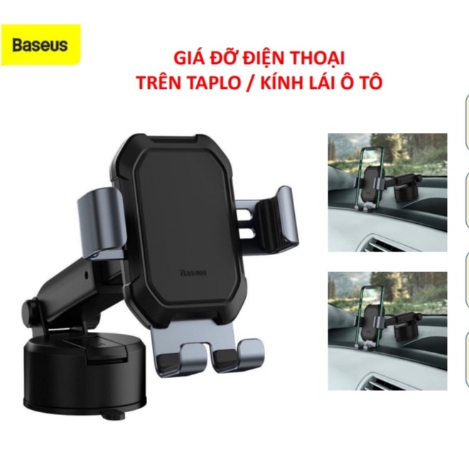 CHÍNH HÃNG Giá ĐẾ đỡ điện thoại hút chân không gắn kính hoặc táp lô ô tô Baseus SUYL - TK01