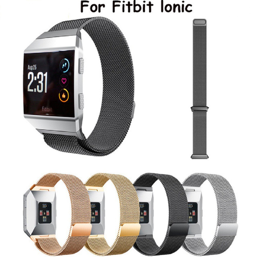 Dây đeo inox Milanese cho đồng hồ thông minh Fitbit Ionic