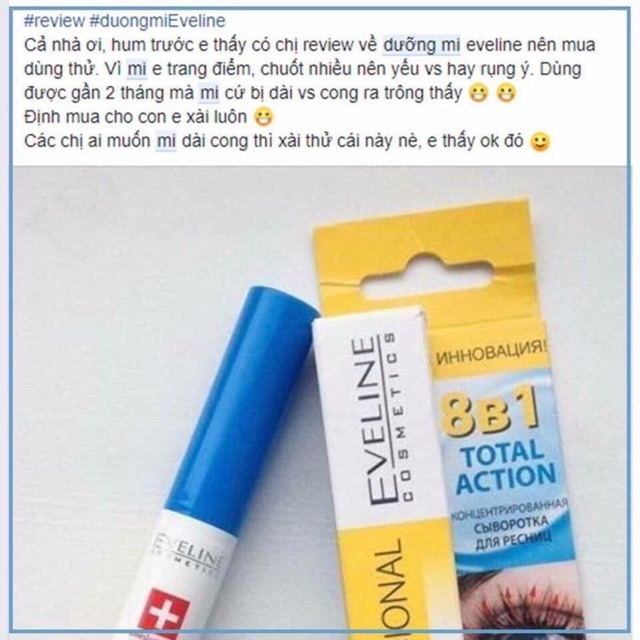 Mascara dưỡng dài mi Eveline 8in1 | BigBuy360 - bigbuy360.vn