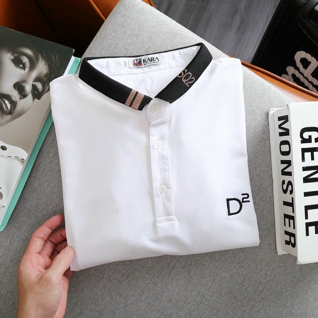 Áo thun Polo Nam nữ chất thun cá sấu D2 style Hàn quốc phong cách Ulzzang