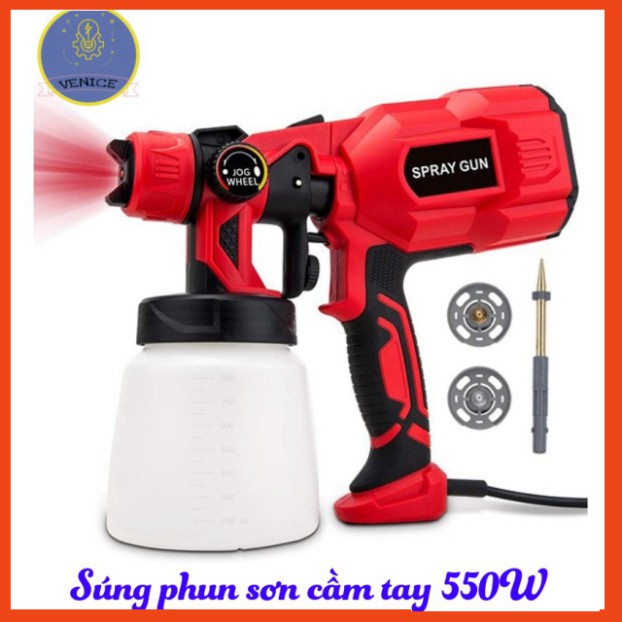 Súng phun sơn cầm tay VENICE- Dùng điện 220V - Công suất 550W - Bảo hành 12 tháng