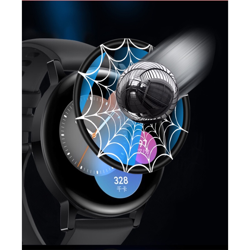 Miếng Dán Bảo Vệ Màn Hình Đồng Hồ Thông Minh Huawei GT3 42mm 3D Bằng Sợi Thủy Tinh Mềm