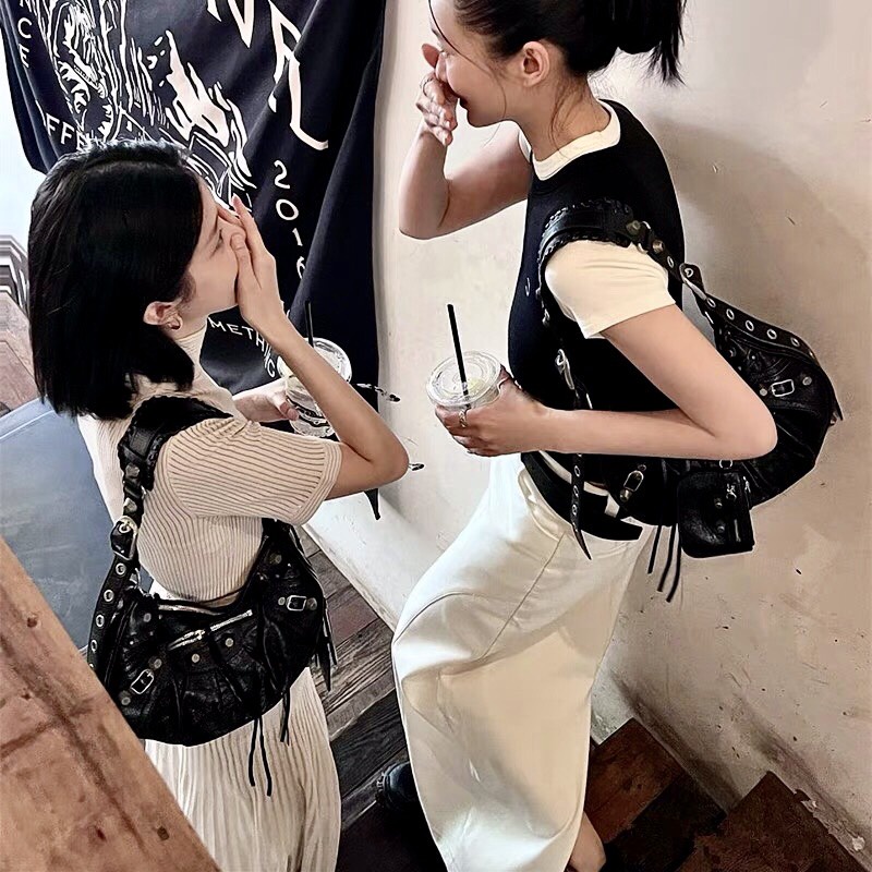 Túi xách BENLEN kèm gương và ví Set Túi BALEN dáng bầu hot trend 2022 size 24 - ZENI.STORE