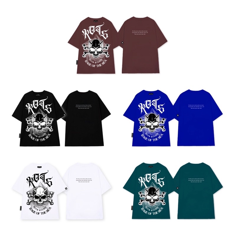 ÁO THUN/ T-SHIRT RAGE OF THE SEA “SKULL SKULL”