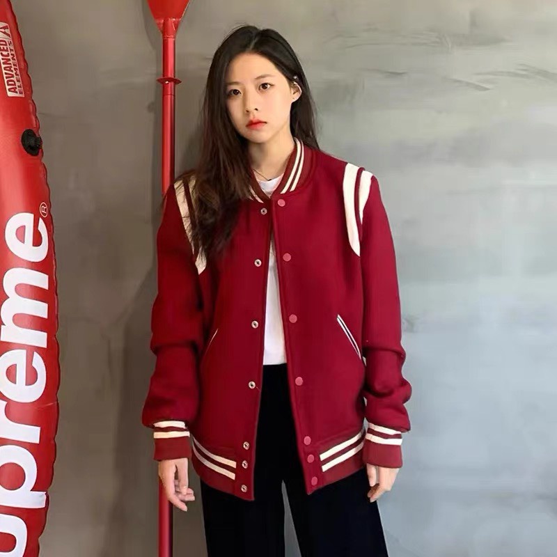 Áo khoác bomber Varsity SLP Saint La*urent Teddy Phong Cách Sơn Tùng MTP