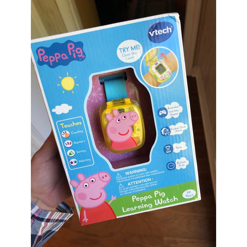 Đồng hồ đồ chơi và học tập cho trẻ VTech Peppa Pig theo bộ phim Gia đình Heo sữa