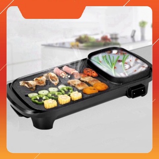 Nồi lẩu nướng 2 in 1 Lớn , bếp lẩu nướng 2 ngăn đa năng khanhcao1771