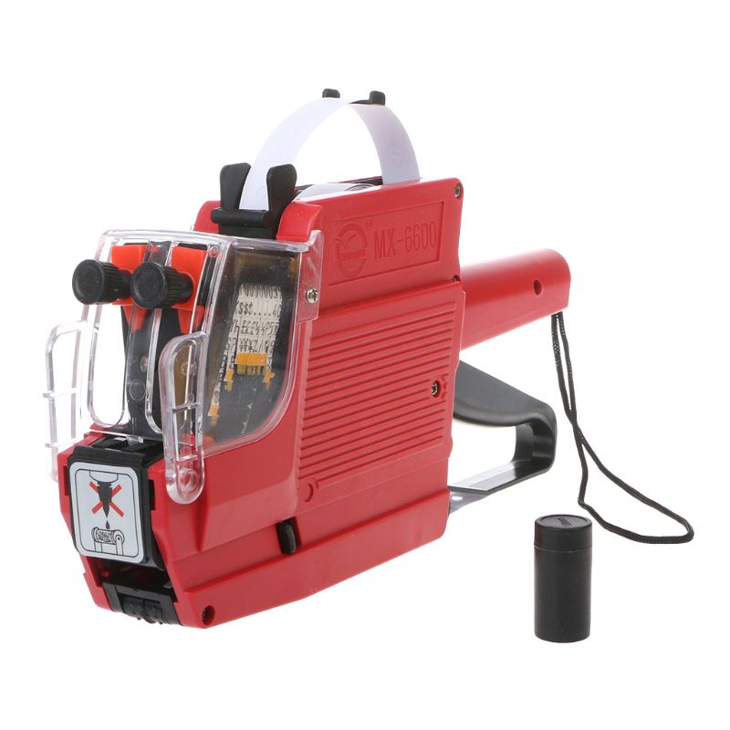 Súng Bắn Nhãn Hai Dòng MX-6600 10 Số 2 Đường Cho Cửa Hàng Đuôi Có Thể Cuộn Lại