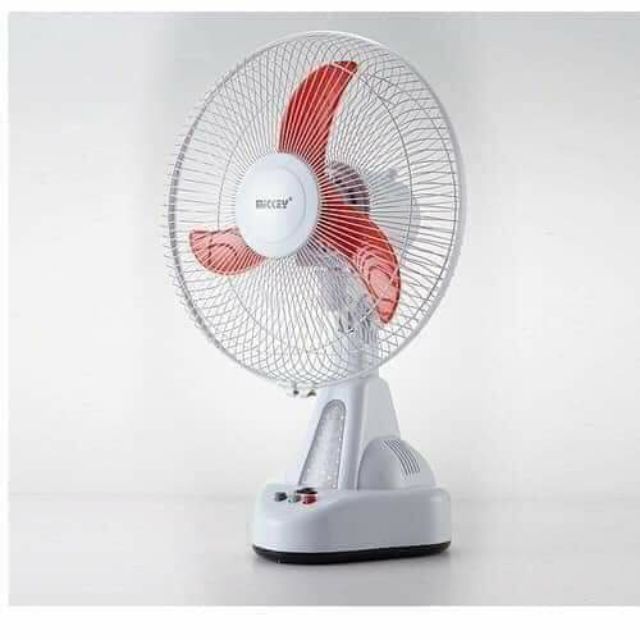 Quạt tích điện MICKEY, Siêu bền - Dùng liên tục 8h với 2 ẮC QUY - Có thể sạc, Lỗi 1 đổi 1