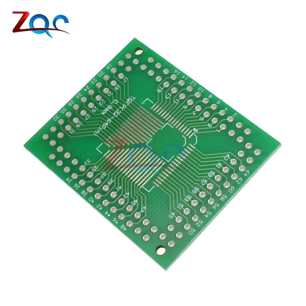 Bộ 5 bảng mạch chuyển đổi Qfp Tqfp Lqfp Fqfp 32 44 64 80 100 Lqf Smd sang Dip 0.5/ 0.8 mm chuyên dụng