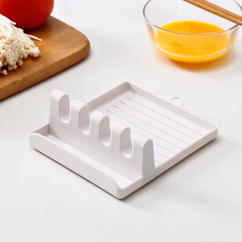 GIÁ ĐỂ THÌA NHÀ BẾP, KÊ NẮP NỒI TIỆN DỤNG, CHỊU NHIỆT (TẶNG MÓC TREO DÁN TƯỜNG 3D)