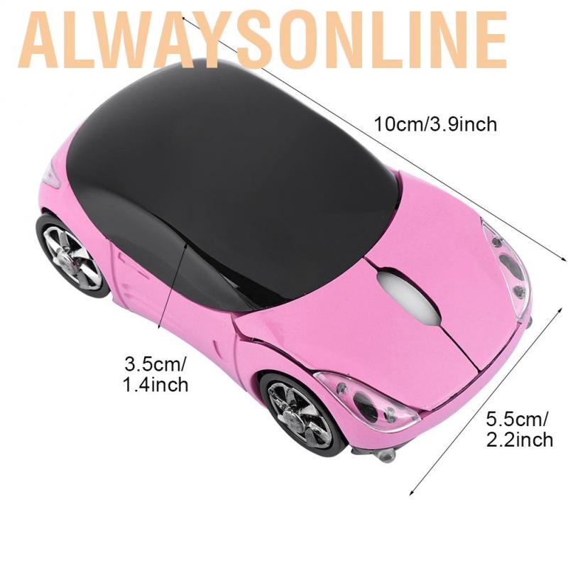 Alwaysonline Qinamei 2.4G Wireless Mouse Bluetooth Optical 1600DPI for Mac/ME/Windows PC/Tablet Gaming Office