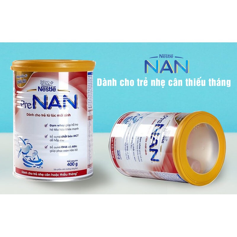 Sữa bột Nestle Pre-nan 400gr dành cho trẻ sanh non nhẹ cân