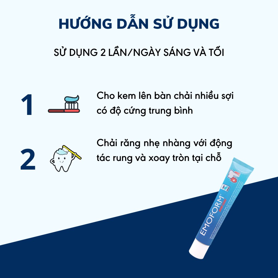 Kem Đánh Răng Cải Thiện Chảy Máu Chân Răng, Bệnh Nướu Lợi EMOFORM GUMCARE 50ml [ Nhập Khẩu Thụy Sĩ ]