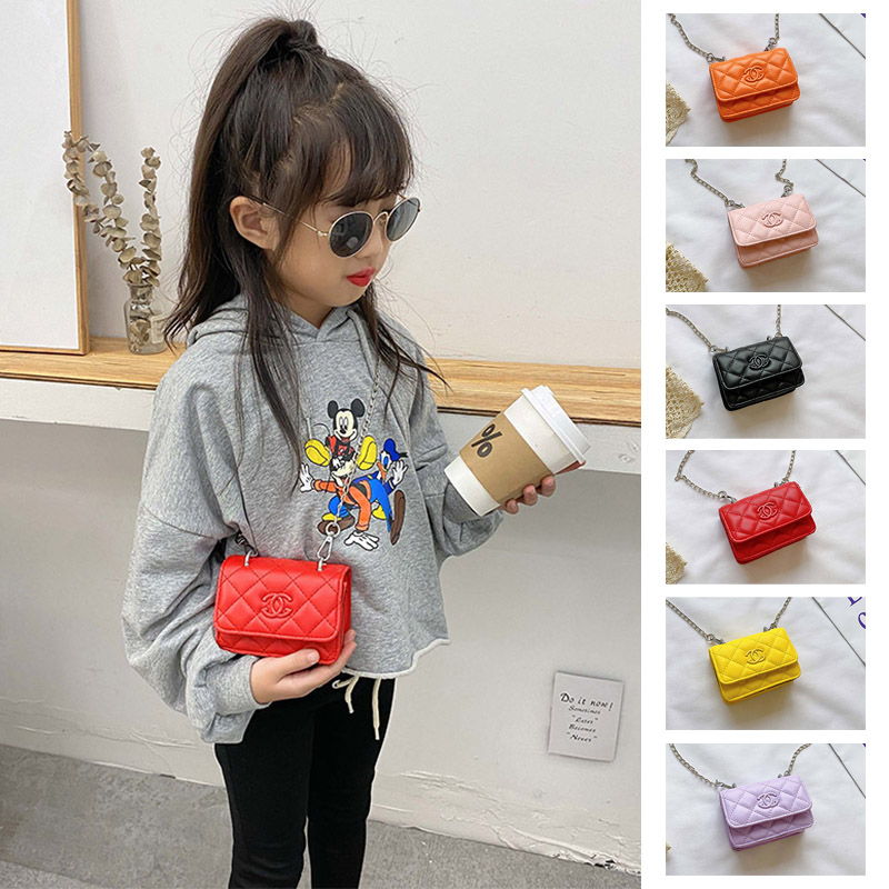 Túi Đeo Chéo Da PU Phong Cách Hàn Quốc Thời Trang Cho Bé Gái