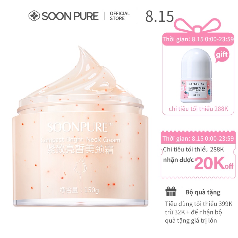 Kem Dưỡng Da Cổ SOON PURE Chống Lão Hóa Và Làm Sáng Da Dưỡng Thể 150g | BigBuy360 - bigbuy360.vn