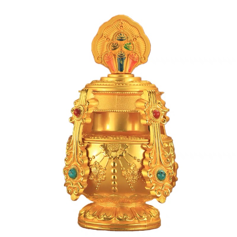 [PBMC]Bảo bình tám cát tường 4 tai hợp kim 21cm (FX8537) (Vỏ)