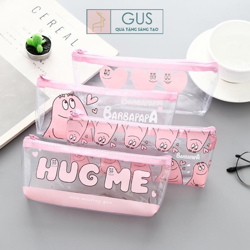 Túi bút Hug Me trong suốt GUSShop