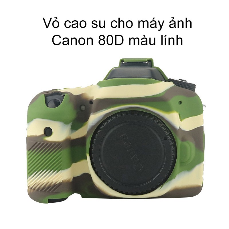 [Freeship toàn quốc từ 50k] Vỏ cao su cho máy ảnh Canon 80D